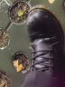 回力马丁靴男靴高帮冬季情侣皮靴休闲潮流复古工装靴子男 黑色八孔（加绒款） 43 实拍图