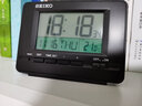 SEIKO日本精工時(shí)鐘溫度日歷夜燈鬧表貪睡學(xué)生鐘表彩色屏電子臥室鬧鐘 曬單實(shí)拍圖