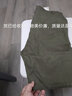 休閑短褲男夏季新款沙灘褲韓版潮流純色中腰商務(wù)休閑中褲褲男士短褲寬松直筒五分褲男西褲男 軍綠 4XL（160-175斤） 曬單實拍圖