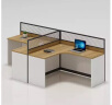 时仁（ShiRen）办公家具办公桌椅组合员工桌电脑桌现代简约屏风隔断办公室卡座 T字形两人位【含柜】 实拍图