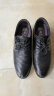 老人头（LAORENTOU）皮鞋男士头层牛皮鞋系带商务正装鞋小码隐形内增高鞋 130362 黑38 实拍图