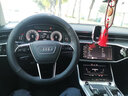 奧迪A4L方向盤(pán)套真皮A6L A3 Q5L Q2LQ3 Q7 A8L A5A7專(zhuān)用汽車(chē)把套 經(jīng)典黑(圓形) 曬單實(shí)拍圖