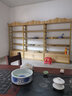 章魚(yú)哥 貨架展示架化妝品展示柜架產(chǎn)品陳列柜母嬰店貨柜置物架子家用 淺胡桃板+金色架帶柜 高212*長(zhǎng)100*深30 曬單實(shí)拍圖