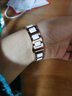 天姵手表帶 凹口精鋼陶瓷男女表鏈 適配天王 羅西尼 古馳 飛亞達女士不銹鋼凹口表帶 玫瑰金間白色 14*8mm 曬單實(shí)拍圖