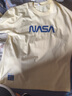 WHIM NASA短袖t恤男女士夏季情侶裝運動(dòng)套裝男潮流寬松半袖衣服純棉兩件套 米黃色+3301黑色 L （125-150斤） 曬單實(shí)拍圖