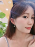 Djin和田玉耳環(huán)女S925銀款玉石小飾品生日禮物送女友老婆愛人媽媽閨蜜 【金色】和田玉耳環(huán) 曬單實拍圖