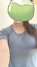 VENI MASEE帶胸墊睡衣女夏薄款短袖可外穿罩杯一體免穿內衣t恤家居服上衣單 夢幻藍 XL 【建議體重90-120斤】 曬單實拍圖