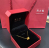 周大福小蠻腰吊圓筒黃金項鏈(工費360)40cm約4.3g EOF90 曬單實(shí)拍圖