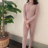 卡森蘭秋衣秋褲女大碼純棉中領(lǐng)女士保暖內(nèi)衣打底線衣線褲套裝 D2391熏衣紫 L 曬單實(shí)拍圖