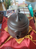 一茗金砂 收藏紫砂壺名家吳竹霞小竹原創(chuàng)原礦老青灰460cc全手工葫蘆竹壺 曬單實(shí)拍圖
