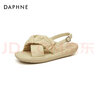 達(dá)芙妮（DAPHNE）運動涼鞋女夏外穿涼拖夏季新款夏天休閑輕便羅馬鏤空夏天女鞋 銀色 跟高8.5cm 36 (230mm) 曬單實拍圖
