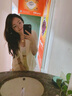 梵希蔓ol通勤女裝小個子西裝外套女春秋質(zhì)感高級透感薄款職場西服 V8019 杏色 M 曬單實拍圖