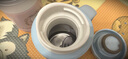膳魔師（THERMOS） 不銹鋼帶手柄保溫咖啡杯 辦公可愛把手時(shí)尚情侶大咖杯 TCMG-370 綠色錦鯉 曬單實(shí)拍圖