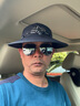 UKCF平檐帽男女帽子男夏天棒球帽加寬加長(zhǎng)檐遮陽(yáng)帽男釣魚(yú)網(wǎng)帽戶外太陽(yáng)帽韓版防 山峰款大檐帽-藏青色 可調(diào)節(jié)(54-59cm) 曬單實(shí)拍圖
