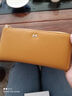 絲芙倫牛皮薄款長(cháng)款錢(qián)包女百搭2026新款軟牛皮簡(jiǎn)約休閑拉鏈錢(qián)夾可放手機 黃色 曬單實(shí)拍圖