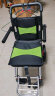 初邦 【带拉杆】轮椅轻便折叠减震轮椅老人便携式可上飞机旅行代步车铝合金可放后备箱 实拍图