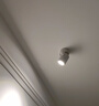 愛斯蘭明裝射燈LED客廳照畫公司LOGO電視背景墻燈簡約筒燈 明裝-大號白色9W 自然光 曬單實拍圖
