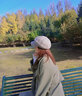 7PM報童帽女貝雷帽女士毛呢帽子女秋冬季八角帽女韓版蓓蕾帽加厚女款 米黃色 曬單實(shí)拍圖