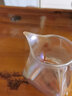匠之典作 玻璃公道杯分茶器木把純手工透明加厚公杯耐熱功夫茶具 喜上眉梢公杯（梅花） 曬單實(shí)拍圖