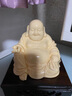 戴玉堂 陶瓷彌勒佛車(chē)載擺件辦公室桌面裝飾品工藝品汽車(chē)車(chē)內中控臺擺件 D34-112B 托珠布袋彌勒 上釉 配防滑墊 曬單實(shí)拍圖