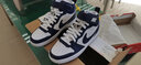 耐克（NIKE）女鞋 COURT BOROUGH 時(shí)尚復古高幫運動(dòng)休閑板鞋 藍黑曜石 CD7782-107 36 曬單實(shí)拍圖