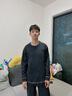 從心純棉男士睡衣秋冬季薄款圓領(lǐng)大碼居家服春秋睡衣男長(cháng)袖睡褲套裝 E29008 L 身高170-175重120-140斤 曬單實(shí)拍圖