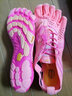 Vibram新款五指鞋 赤足跑步運動(dòng)馬拉松訓練健身五趾鞋 VRUN 粉色(女款) 40 曬單實(shí)拍圖