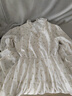 妙奕嘉純欲碎花長(cháng)袖連衣裙女裙子海邊沙灘裙度假長(cháng)裙春早秋新品衣服女裝 花邊小黃花蛋糕連衣裙 XL 【建議118-125斤】 曬單實(shí)拍圖