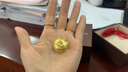 周生生 黃金吊墜足金小福豬寶寶金鎖長(cháng)命鎖周歲禮物91000P計價(jià) 4.92克(含工費160元) 曬單實(shí)拍圖
