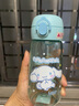 凱蒂貓兒童直飲吸管水杯Tritan材質(zhì)女男夏季防摔庫(kù)咯米小學(xué)生幼兒園杯子 2510-帕恰狗藍(lán)色420ml 曬單實(shí)拍圖