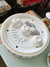 恒古（Heregur）功夫茶具茶道配件12英寸圓形茶盤(pán)茶船茶海茶池儲蓄水式雙層茶臺青花陶瓷 雪景(30CM) 曬單實(shí)拍圖