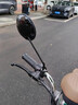 SMVP電動(dòng)自行車(chē)電瓶車(chē)后視鏡通用摩托車(chē)反光小圓鏡電瓶車(chē)后視鏡 正絲8mm（黑殼銀桿）1對裝 曬單實(shí)拍圖