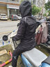 沃薩維摩托車(chē)雨衣雨褲套裝女款分體式騎行專(zhuān)用防暴外賣(mài)騎手專(zhuān)業(yè)防雨服 【霖雨】黑色雨衣+黑色雨褲 XS 曬單實(shí)拍圖