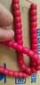 默奢 清代藏傳雪巴紅色老琉璃珠子 多寶古董文玩配珠 佛念珠手串 天珠配飾 8顆紅雪巴 尺寸對孔7.5*直徑9MM 曬單實(shí)拍圖