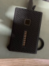 JIXINI 移动硬盘硅胶保护套三星移动固态T7硬盘硅胶套防划套 T7 touch黑色 实拍图