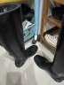 思加图冬季新款骑士靴显瘦高筒加绒皮靴女长靴子Q9301DG3 黑色（单里） 36 晒单实拍图