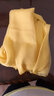 杭絲路純色真絲絲巾女圍巾女紗巾防曬披肩多色可選媽媽生日母親節禮物 檸檬黃(175*65cm) 曬單實(shí)拍圖