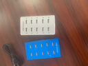 多寶萊 usb插頭多口充電器快充50W大功率適用蘋果華為小米多孔多接口工作室智能手機充電快充多功能  十口黑色(2.4A)USB充電器 曬單實拍圖