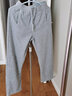 真維斯（JEANSWEST）休閑褲女高腰寬松顯瘦束腳褲秋季運動(dòng)褲子女系帶衛褲淺灰色S 曬單實(shí)拍圖