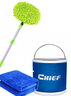 車(chē)仆洗車(chē)拖把專(zhuān)用刷車(chē)車(chē)用雪尼爾擦車(chē)長(cháng)桿清潔工具伸縮擦車(chē)拖把洗車(chē)刷 伸縮拖把+折疊水桶+大毛巾 曬單實(shí)拍圖