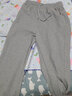 小允星 華夫格運動(dòng)褲女學(xué)生褲子春秋新款休閑褲寬松顯瘦束腳褲加絨衛褲 淺灰 加長(cháng)款 L適合111-120斤  曬單實(shí)拍圖