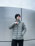 名創(chuàng)優(yōu)品（MINISO）羽絨服男冬季輕薄款保暖90白鴨絨立領(lǐng)羽絨外套男士純色沖鋒衣內(nèi)搭 【90白鴨絨】黑色 M 170 (體重100-120斤) 曬單實(shí)拍圖