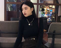 Qlady時(shí)尚流蘇珍珠項(xiàng)鏈女新款歐美個(gè)性百搭高檔毛衣鏈短款潮流項(xiàng)鏈鎖骨鏈女簡約大氣民族風(fēng)復(fù)古吊墜 咖金色 曬單實(shí)拍圖
