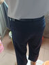 保羅森奈（POLUOSENA）速干冰絲中年男七分褲男士短褲中老年人夏季薄款運動(dòng)寬松爸爸彈力 深藍色七分褲+淺灰色七分褲 XL【2尺2-2尺4腰圍】 曬單實(shí)拍圖
