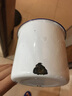 懷舊8-16cm加大號杯子加厚老式大茶缸子帶蓋水杯酒杯茶杯 老式搪瓷茶缸 白色搪瓷杯 豬油杯 泡面杯 10白介杯【600毫升】 曬單實(shí)拍圖
