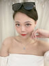 法蔻（farcoko）一見傾心項鏈女托帕石銀愛鎖骨鏈簡約新款520情人節(jié)禮物送女友 一見傾心項鏈-藍鉆 曬單實拍圖
