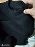 北極絨加絨毛衣男加厚款針織衫男士秋冬季毛衫男式線(xiàn)衫毛線(xiàn)衣男款打底衫 加絨 黑色【加厚款】 L(120-135斤) 曬單實(shí)拍圖