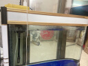 阿诺克 客厅鱼缸子弹头生态水族箱超白玻璃中大型养鱼缸鞋柜上门安装 金+白色 上过滤 长1.0米缸+柜(可做鞋柜) 实拍图