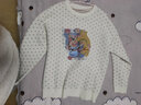 AMII七夕禮物小熊刺繡毛衣冬季新款減齡寬松外穿針織衫慵懶風(fēng)上衣女 卡其 170/92A/XL 曬單實(shí)拍圖