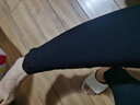 S.DEER圣迪奧通勤女裝春秋休閑褲子松緊蕾絲拼接修身黑色長(zhǎng)褲S21180825 黑色/91 S 160 曬單實(shí)拍圖